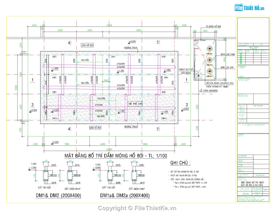 bản vẽ hồ bơi,thiết kế hồ bơi,mẫu hồ bơi đẹp